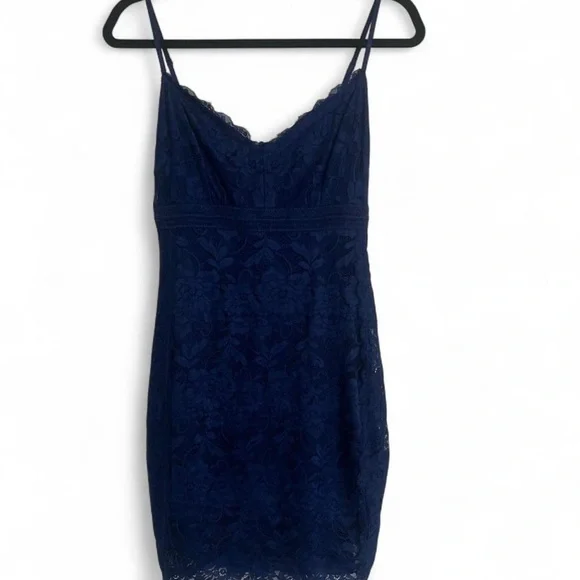 Guess Elegant Navy Blue Lace Dress 💙 - Picture 3 of 5